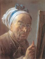 Chardin, Jean Baptiste Simeon - Self-Portrait at an Easel